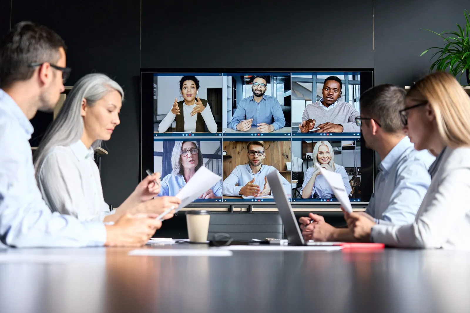 commercial zoom meeting room av installation london